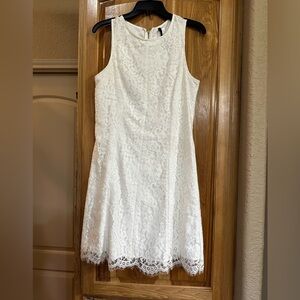 Kensie White Sheath Halter Mini Dress